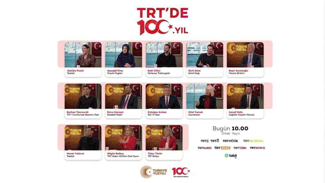 &#039;TRT’de 100. Yıl&#039; programında Cumhuriyet coşkusu yaşanacak