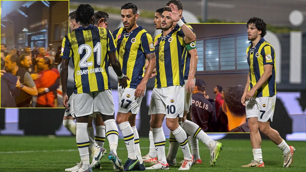 Pendikspor-Fenerbahçe maçı sonrası futbolcularla polisler arasında gerginlik!