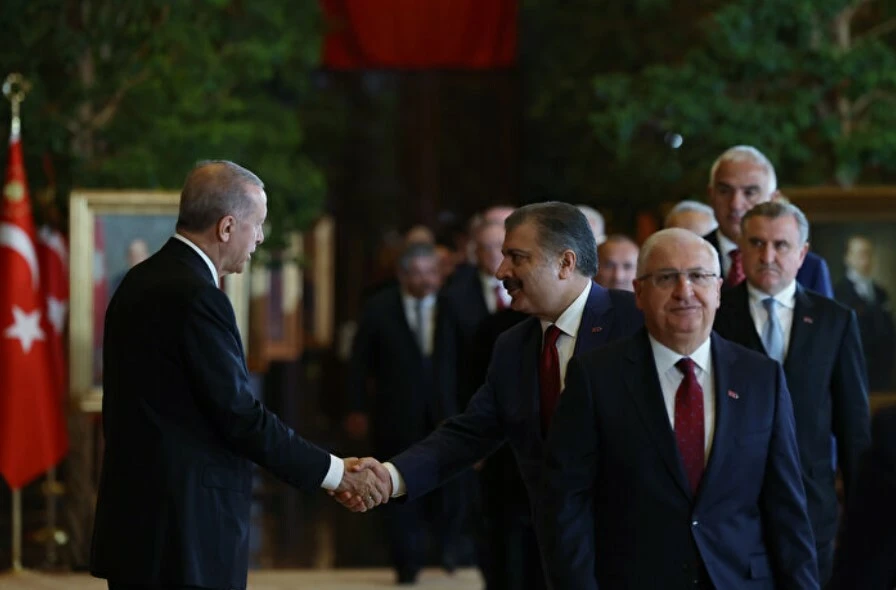 Külliye'de 29 Ekim resepsiyonu: Cumhurbaşkanı Erdoğan tebrikleri tek tek kabul etti