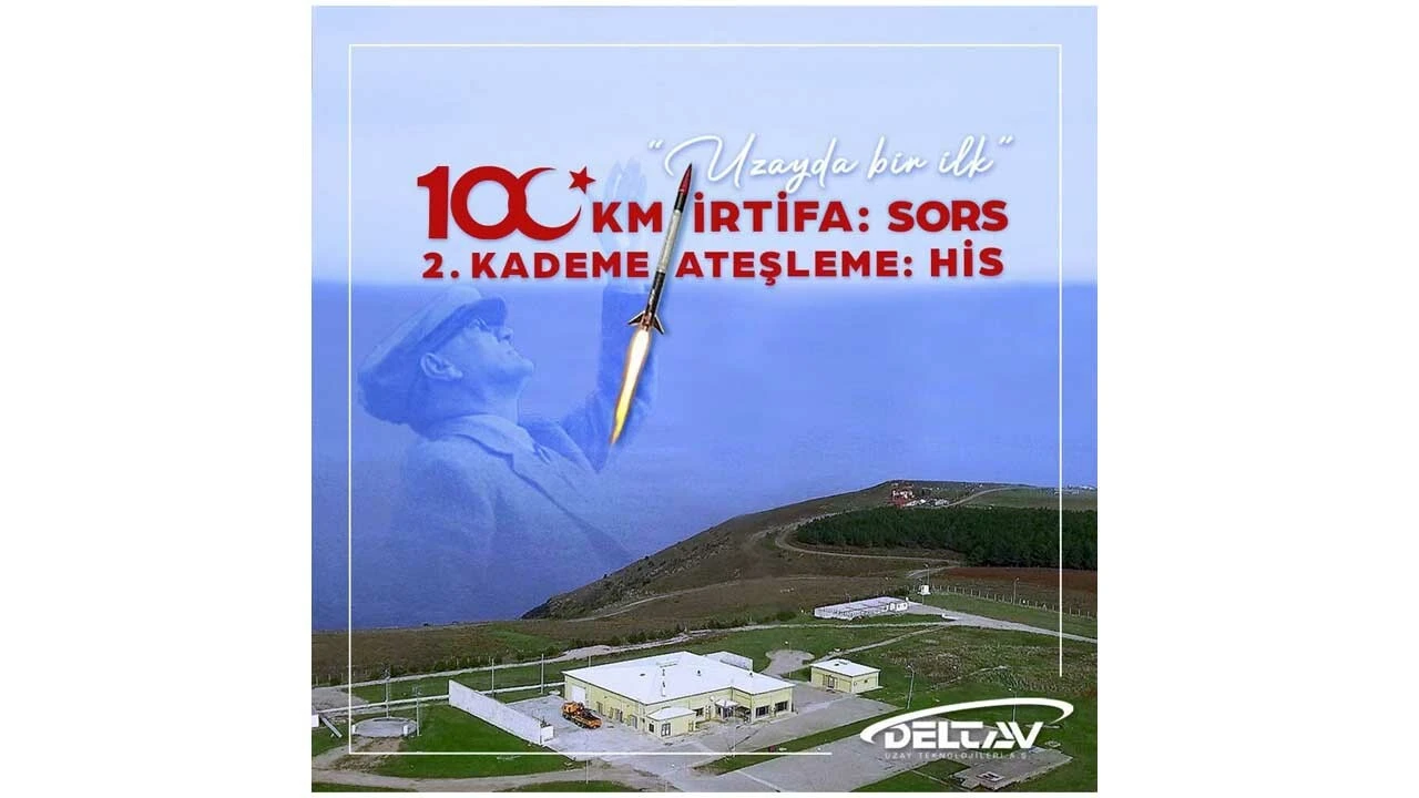 Türkiye’den uzay tarihinde bir ilk: Sonda Roket Sistemi 100 Km irtifayı geçti