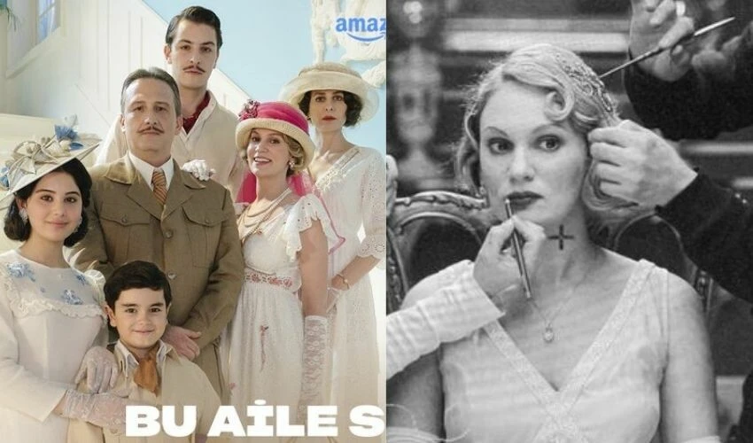 Bihter filminde tüm ekip ilk kez poz verdi! Kavgalı olan iki isim yan yana gelmedi