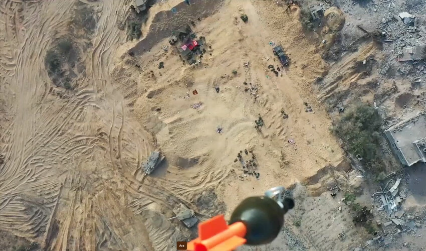 Hamas, İsrail askerlerinin üzerine bomba attı