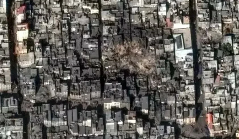 Mülteci kampının saldırıdan sonraki hali...