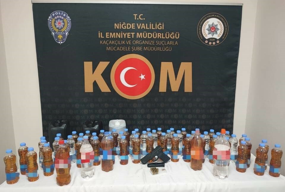 Niğde’de kaçak alkol operasyonu