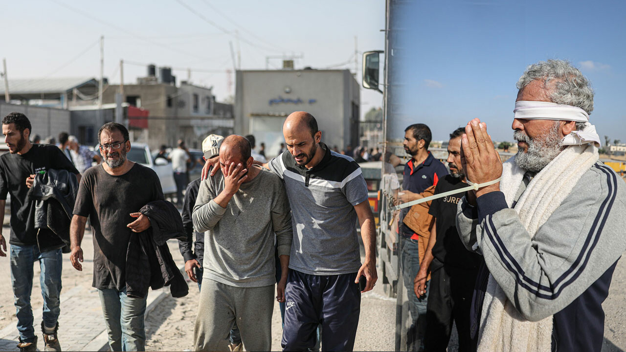 Ellerinde kelepçeler, gözleri bağlı ölüme sürüldüler: İsrail Filistinli işçileri Gazze&#039;ye gönderdi