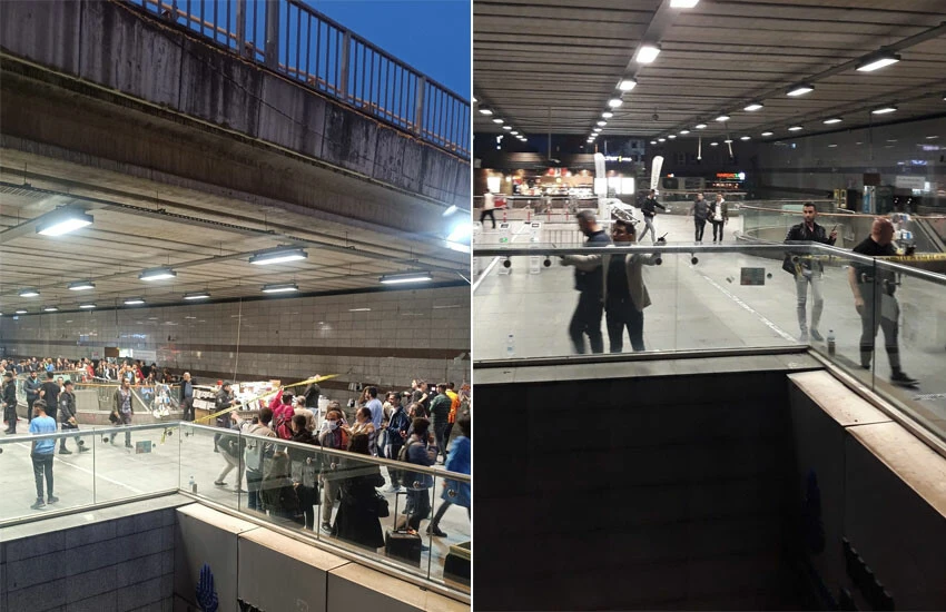 Son dakika... Mecidiyeköy'de bomba alarmı! Polisler metrobüs durağını boşalttı