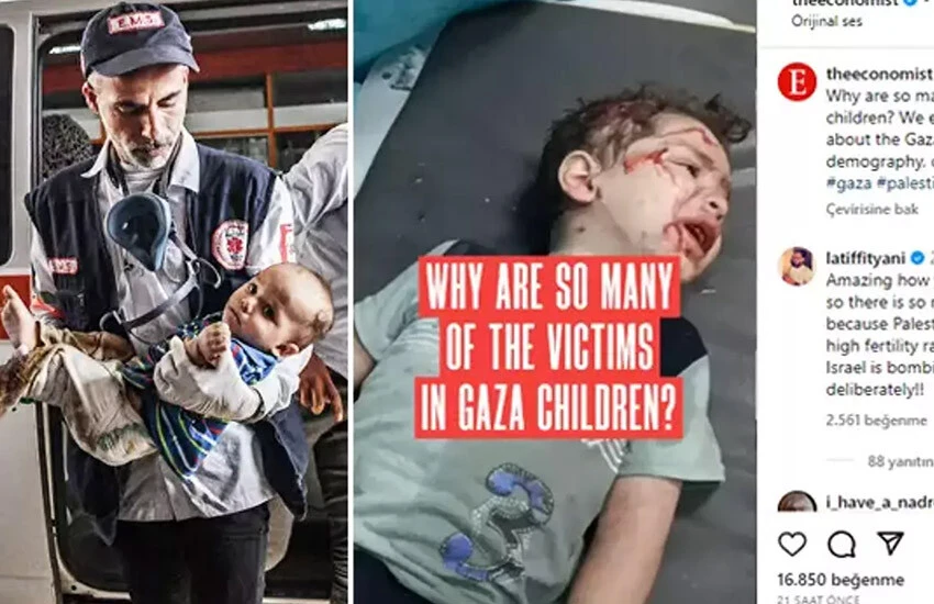 The Economist İsrail'in çocuk katliamına kılıf buldu: Doğum oranı yüksek