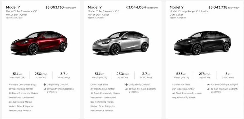 Tesla'dan Türkiye'de 300 bin TL civarında indirim!