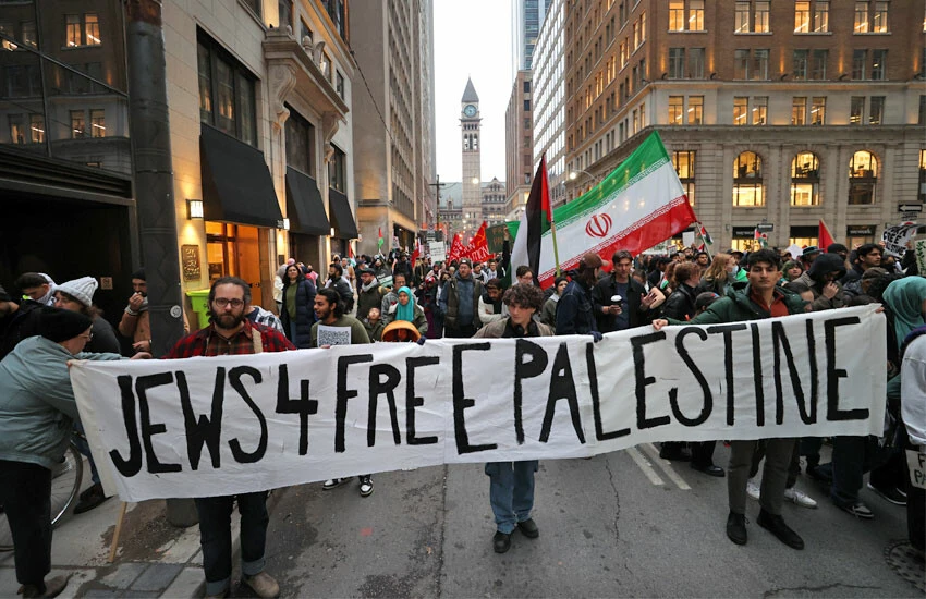 ABD'de Filistin'e destek yürüyüşü düzenlendi.