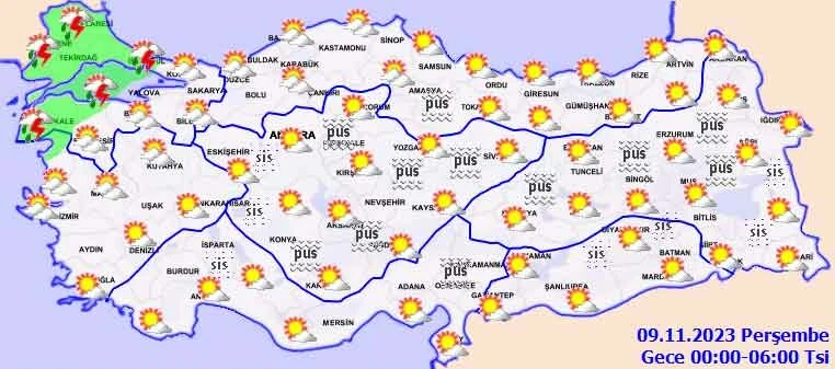 Hem yağmur hem sis... Meteoroloji İstanbul dahil 6 ili saat vererek uyardı! Göz gözü görmeyecek (8 Kasım 2023 Çarşamba il il hava durumu)