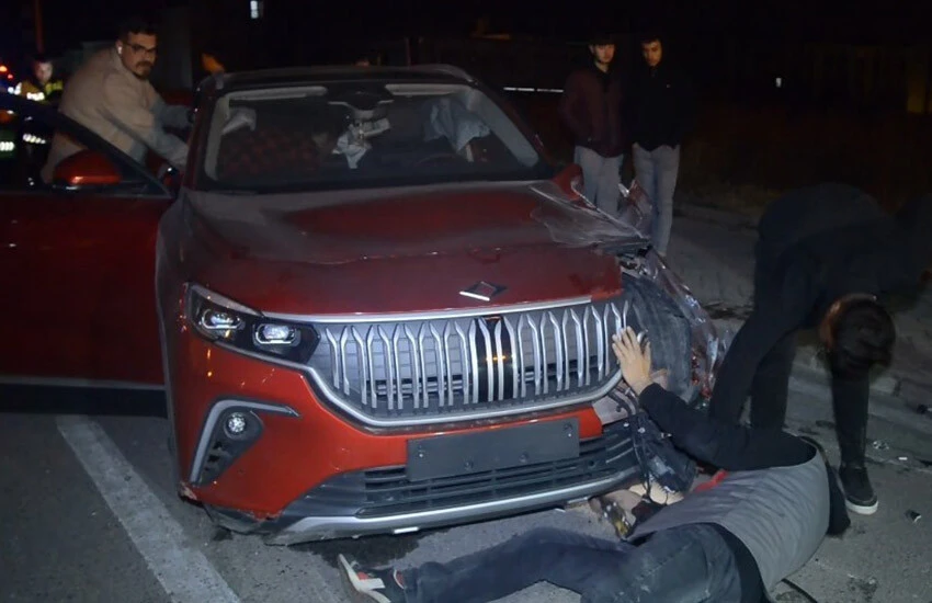 İzinsiz aldığı TOGG'u pert etti, araç sahibi sinir krizine girdi