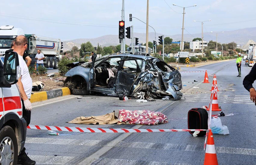 Bodrum-Milas kara yolunda feci <a href=