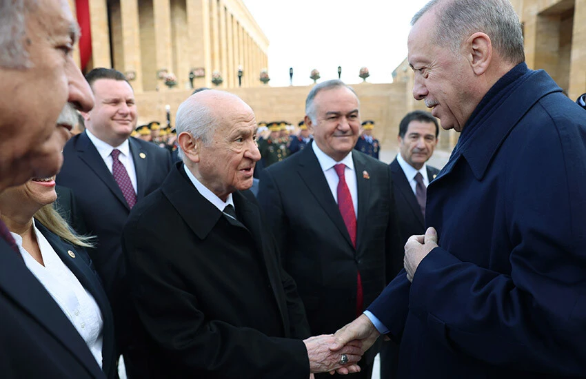 Anıtkabir Cumhurbaşkanı Erdoğan ve devlet erkanından <a href=