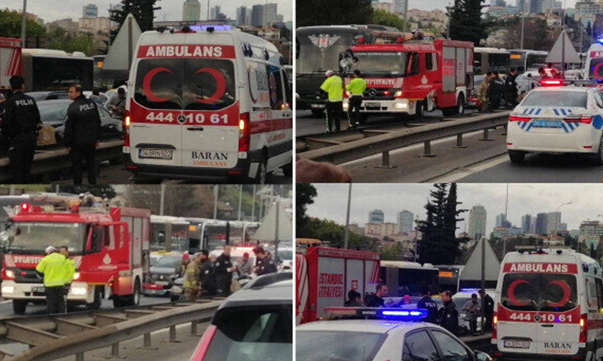 15 Temmuz Şehitler Köprüsü&#039;nde zincirleme kaza: Trafik kilit, çok sayıda yaralı var