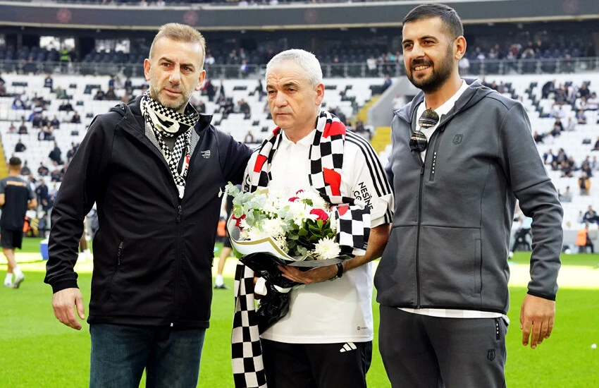 Dolmabahçe'de Rıza Çalımbay'a sevgi seli