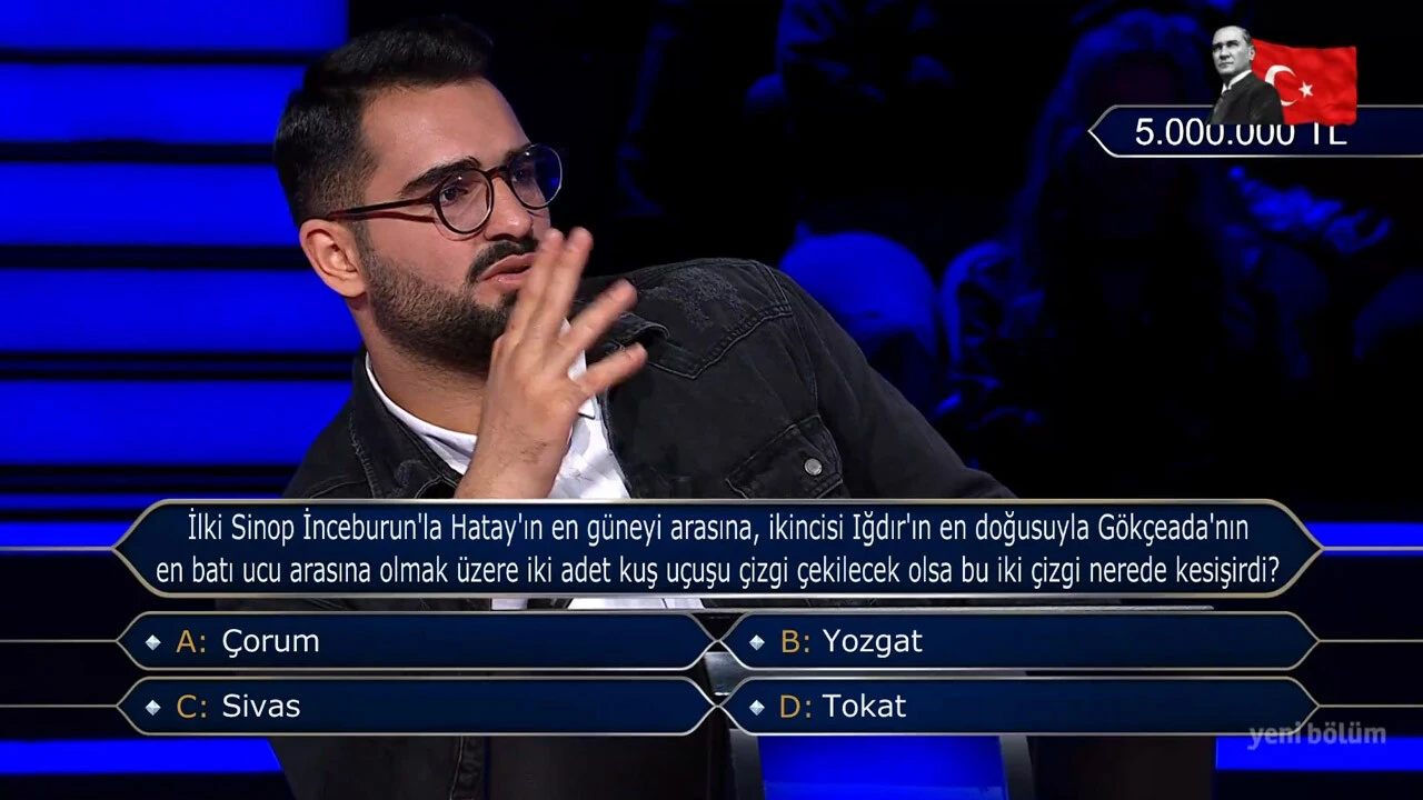Kim Milyoner Olmak İster'de tarihi anlar! 5 milyonluk soru açıldı, işte cevabı