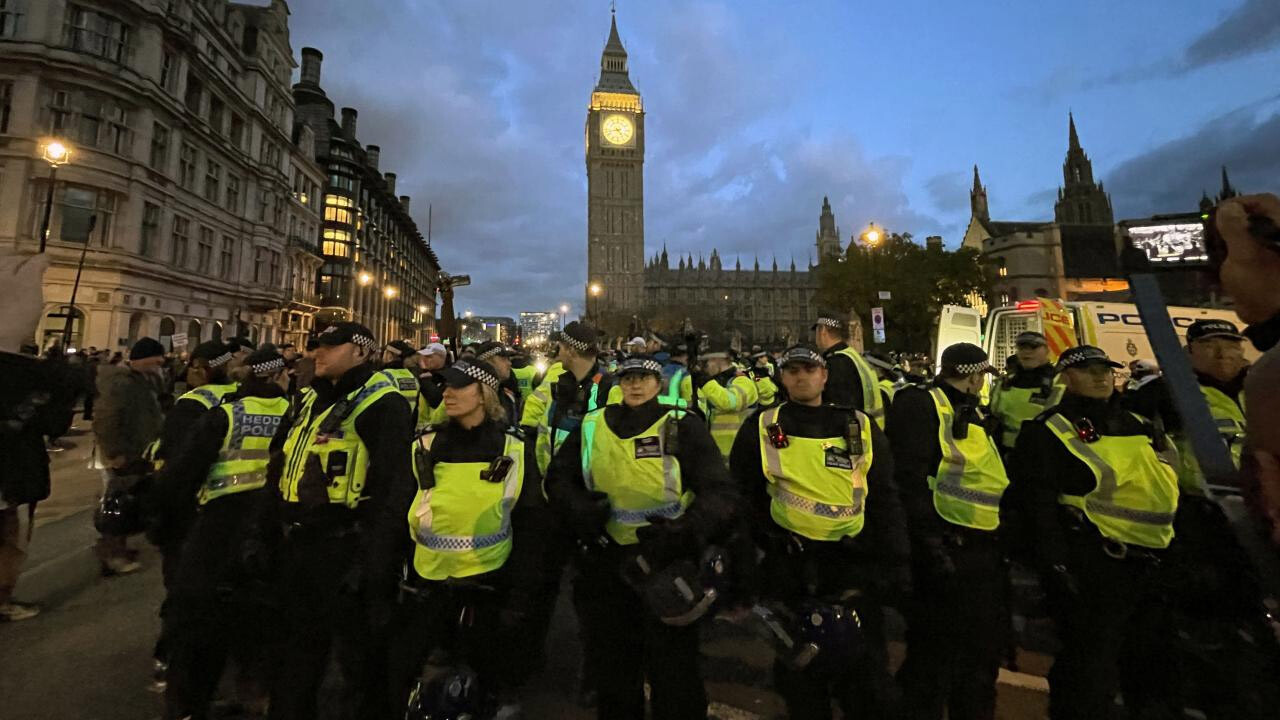 İki farklı eyleme sahne olan Londra&#039;da 126 kişi gözaltına alındı