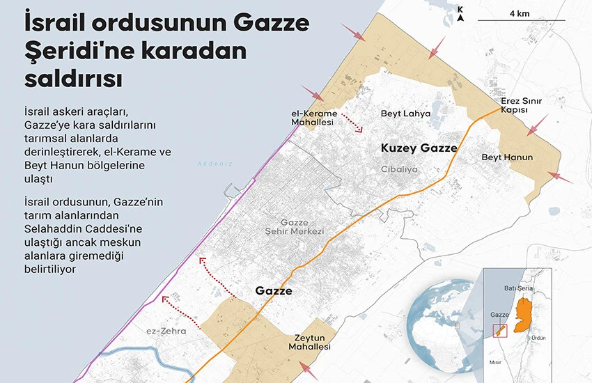İsrail Gazze'ye kara saldırısı