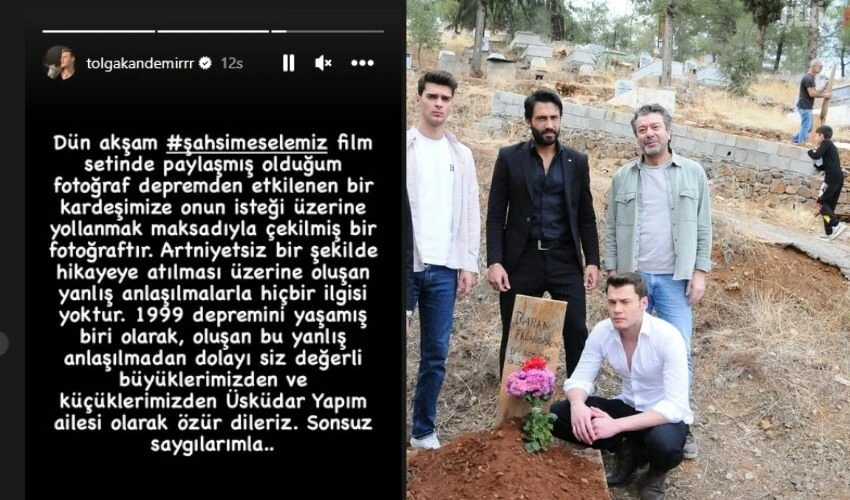 Enkazları dekor yapıp poz veren Şahsi Meselemiz oyuncularına Deniz Baysal’dan tepki