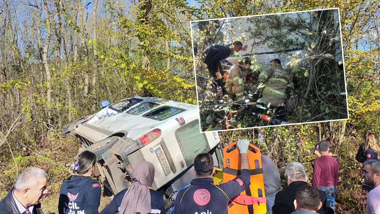 Bartın’da feci kaza! Yolcu minibüsü yoldan çıktı: 1 ölü, 11 yaralı