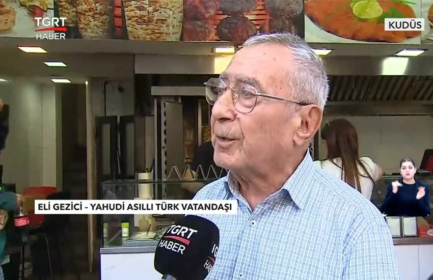 Şanlıurfalı Yahudi dönerci, TGRT Haber'de İsrail'e çağrı yaptı: Çocuklar ölmesin, barış gelsin