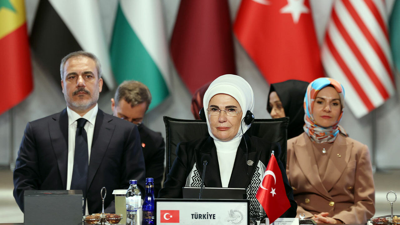 Emine Erdoğan&#039;dan Filistin İçin Tek Yürek Zirvesi&#039;nde lider eşlerine ateşkes çağrısı