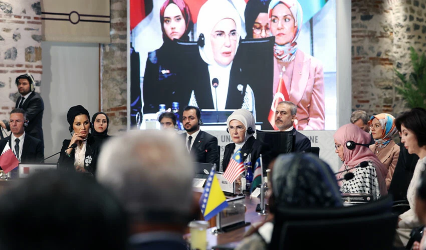 Emine Erdoğan'dan Filistin İçin Tek Yürek Zirvesi'nde lider eşlerine ateşkes çağrısı