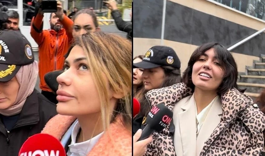 Adliyeye sevk edilen Bahar ve Nihal Candan kardeşler etrafa gülücükler saçtı