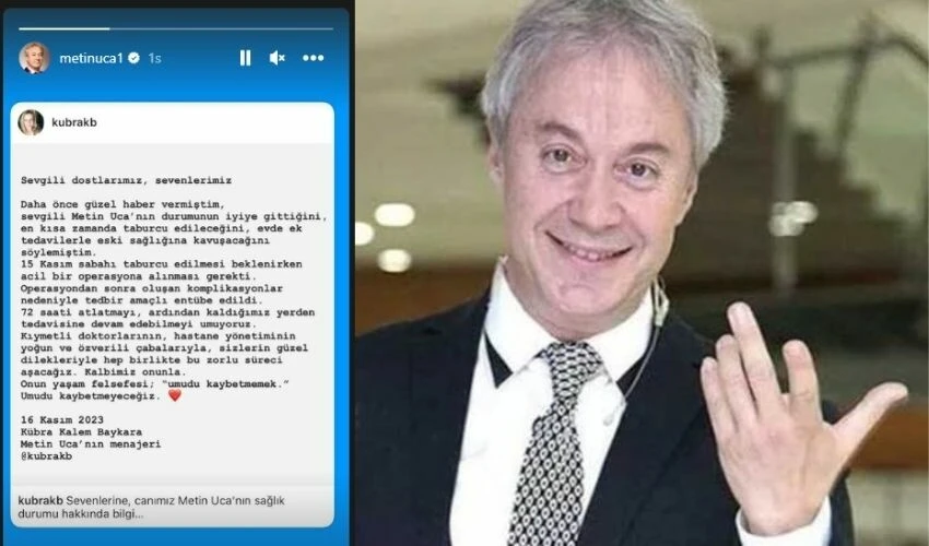 Metin Uca için kritik 72 saat! Operasyona alınıp entübe edildi