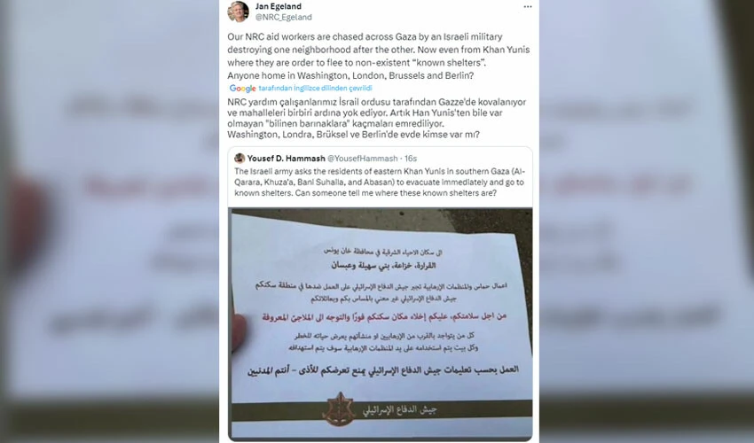 İsrail'in işgali genişliyor: Güvenli olduğunu iddia ettiği bölgeyi de zorla boşalttırıyor