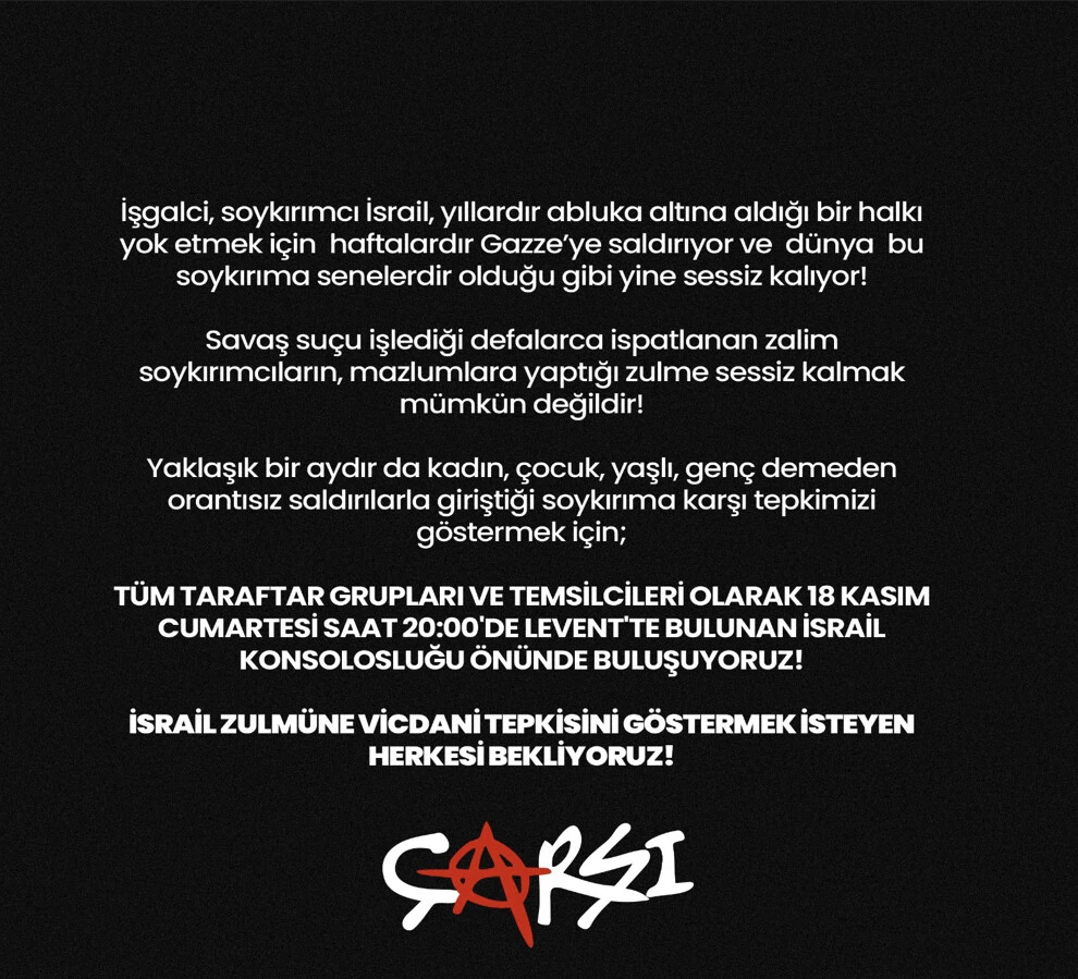 Filistin 4 büyük takımın taraftarından dev İsrail protestosu! <a href=