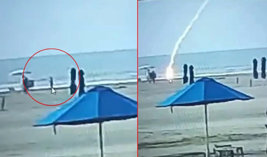 Sahil kenarında korkunç ölüm: Yürüyüş yapan kadını yıldırım böyle çarptı