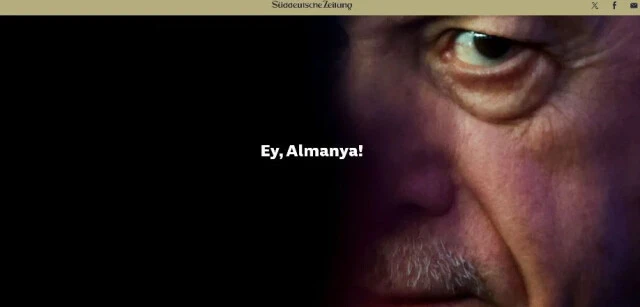 Cumhurbaşkanı Erdoğan'ın Almanya ziyareti öncesinde 'Ey Almanya' başlığı