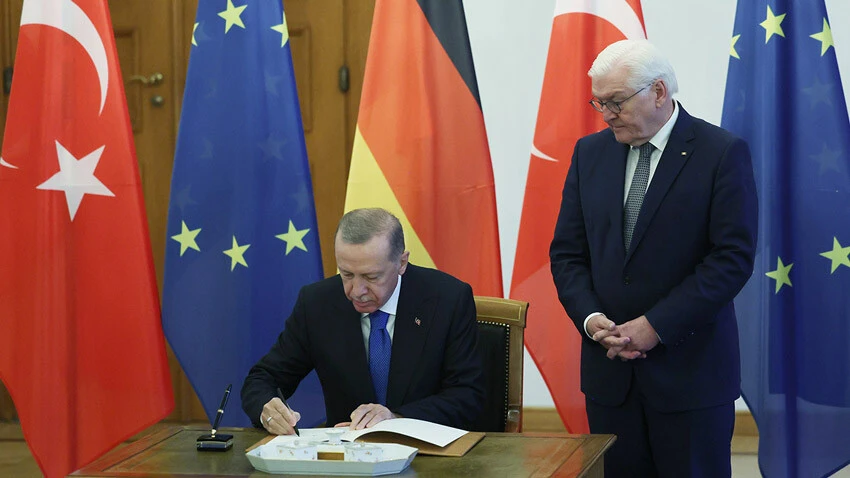 Cumhurbaşkanı Erdoğan, İsrail'e destek veren Steinmeier yüzüne söyledi: Derhal ateşkes...