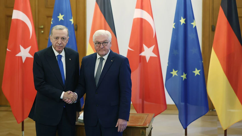 Cumhurbaşkanı Erdoğan, İsrail'e destek veren Steinmeier yüzüne söyledi: Derhal ateşkes...