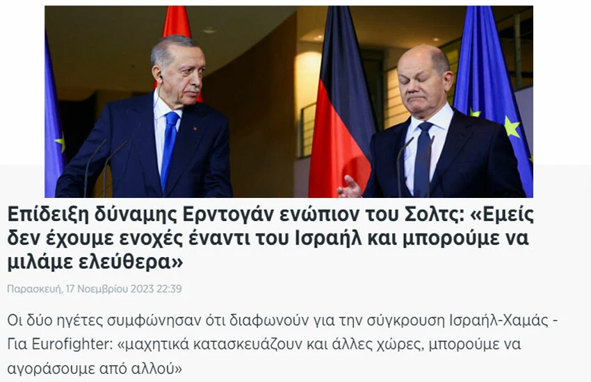 Almanya'daki tarihi ayar dünya basınında: Erdoğan'ın Scholz karşısındaki güç gösterisi