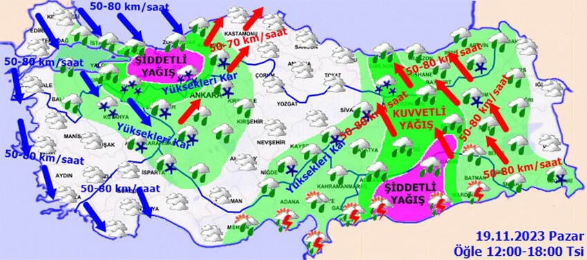 Soğuk hava dalgası ne kadar sürecek? Meteoroloji tarih verdi! İstanbul, Ankara, İzmir ve il il 19 Kasım hava durumu...