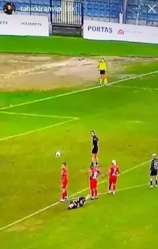 Tahir Kıran'dan kadın futbolcuya yönelik skandal paylaşım!