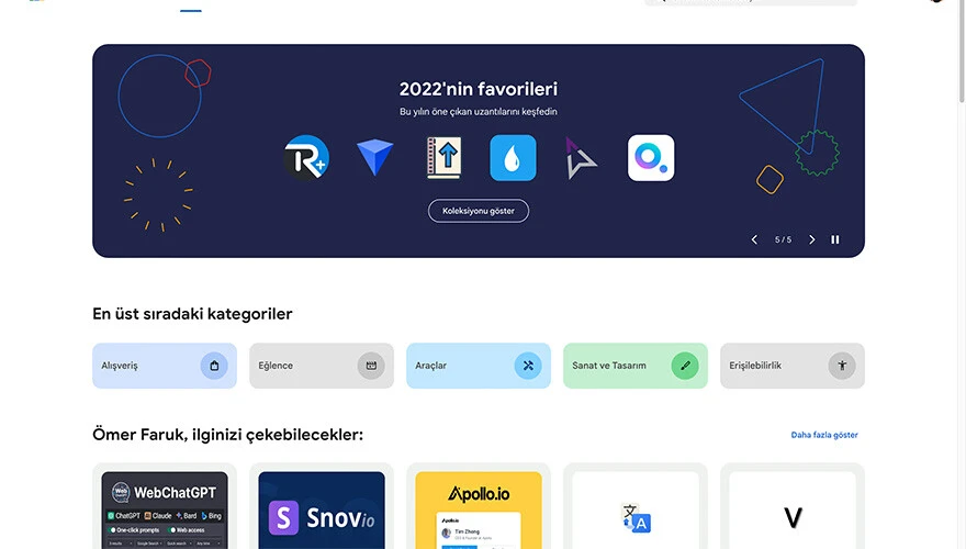 Google, Chrome Web Mağazası'nı tepeden tırnağa yeniledi