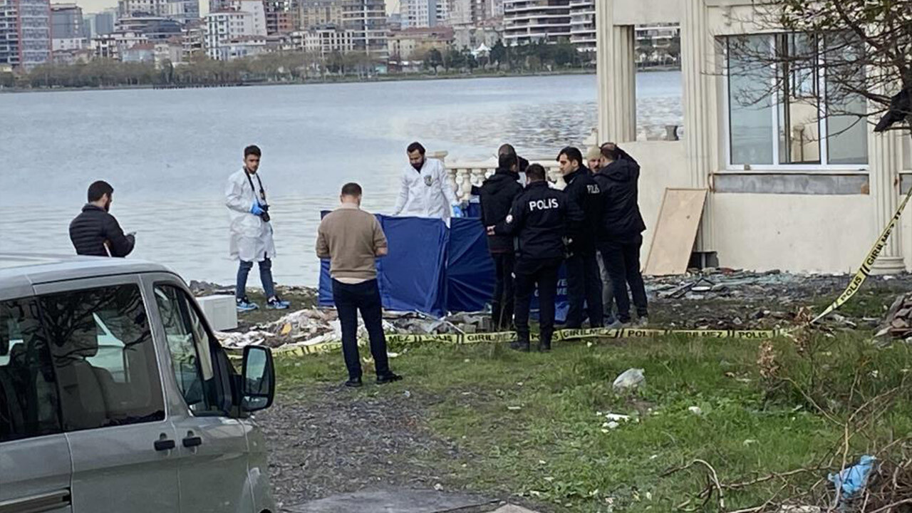 İstanbul Küçükçekmece'de tüyler ürperten görüntü: Gölde erkek cesedi bulundu