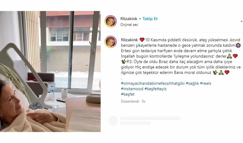Hastaneye kaldırılan Filiz Akın, son sağlık durumuyla ilgili açıklama yaptı