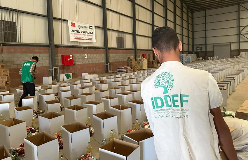 İDDEF Gazze için seferber oldu