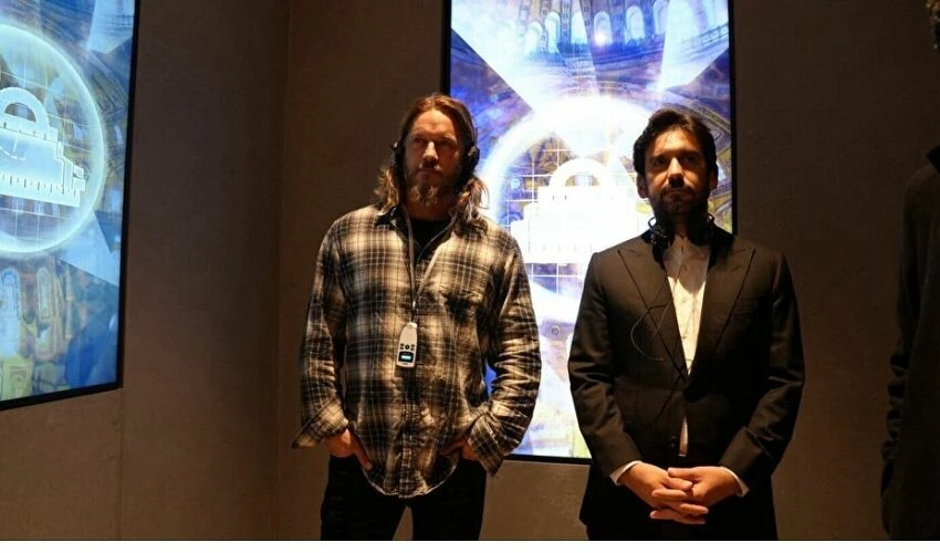 Vikings dizisinin Kral Ragnar'ı Travis Fimmel Ayasofya'da