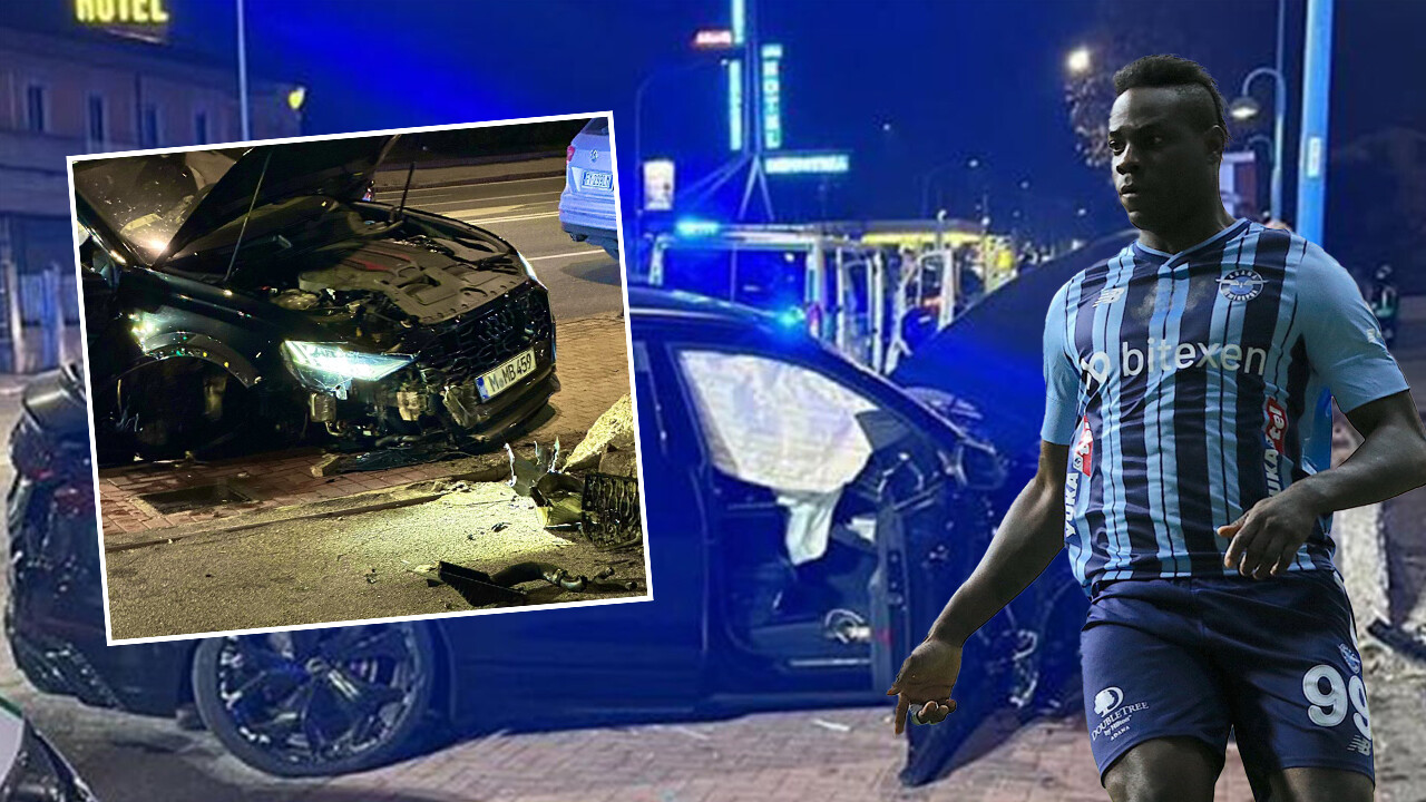 Mario Balotelli, İtalya&#039;da trafik kazası geçirdi! Alkol testini reddeden yıldız golcü hastaneye kaldırıldı