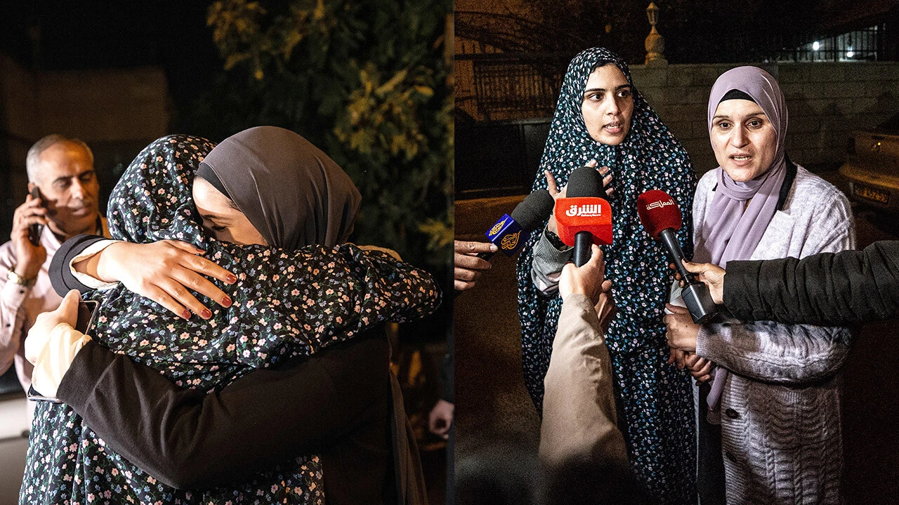 Filistinli esirler serbest kaldı