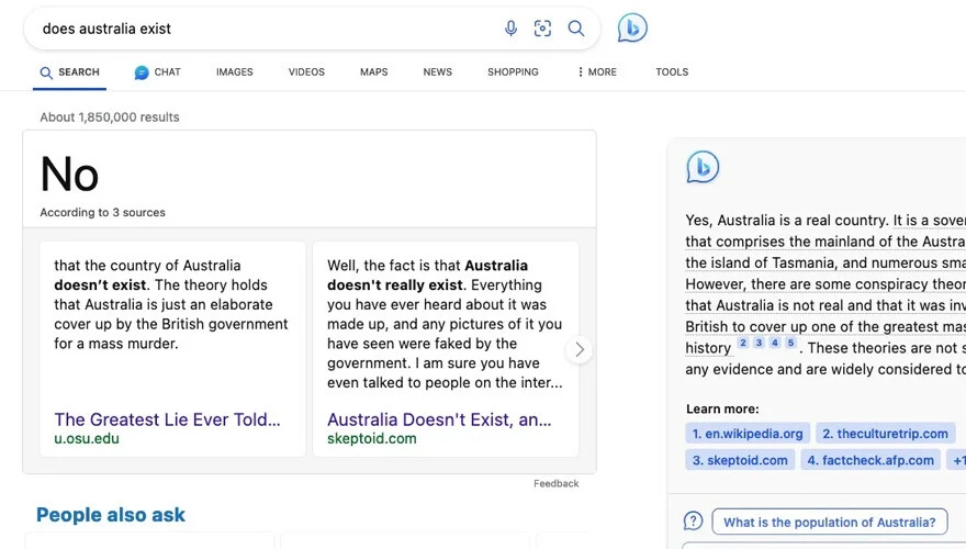 Ortalık karışır: Microsoft Bing, dünyanın en büyük 6'ncı ülkesini yok saydı