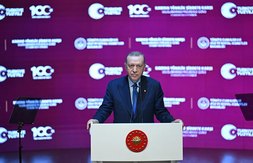 Cumhurbaşkanı Erdoğan: Kadına yönelik şiddetle mücadeleyi temel politikamız haline getirdik