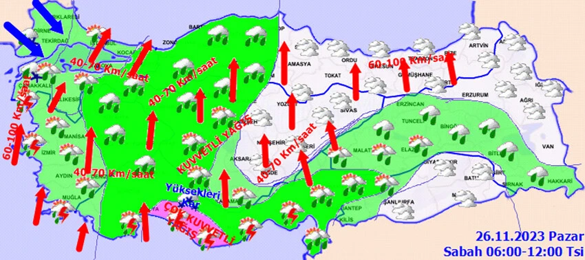Meteoroloji'den kuvvetli sağanak ve soğuk uyarısı! 14 derece birden düşecek... Bugün hava nasıl olacak? İstanbul, Ankara, İzmir ve il il 26 Kasım hava durumu... 