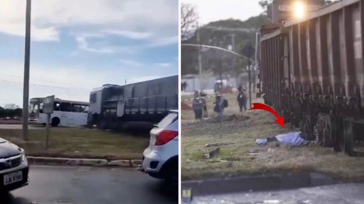 Trenin çarptığı otobüsten düşen kadın feci şekilde can verdi