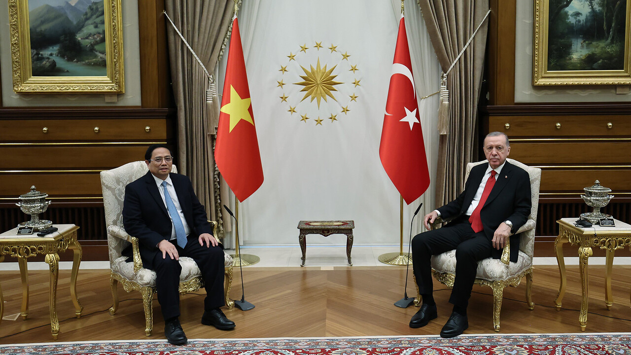 Cumhurbaşkanı Erdoğan, Vietnam Başbakanı Pham Minh Chinh’i kabul etti